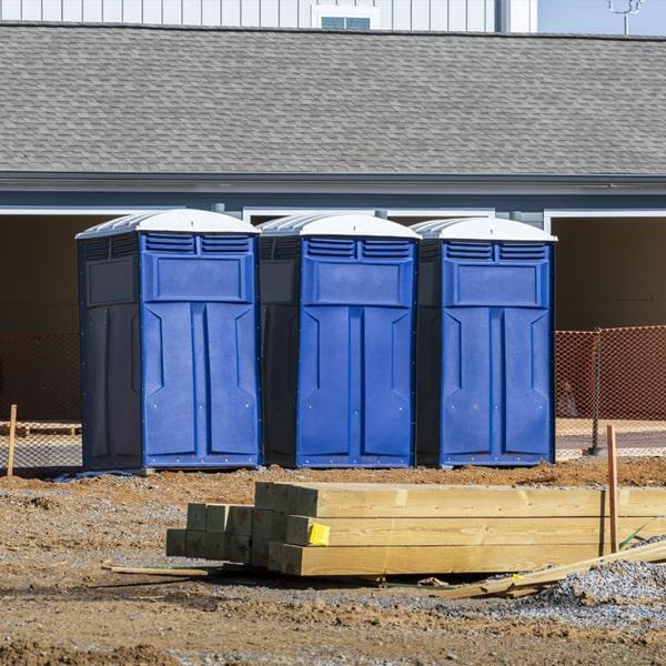 Heavy-duty construction site porta potty in Grand Rapids, Michigan